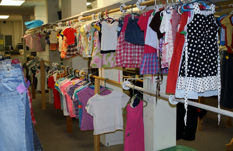 Helping Hands Thrift Store Girls Clothes.JPG