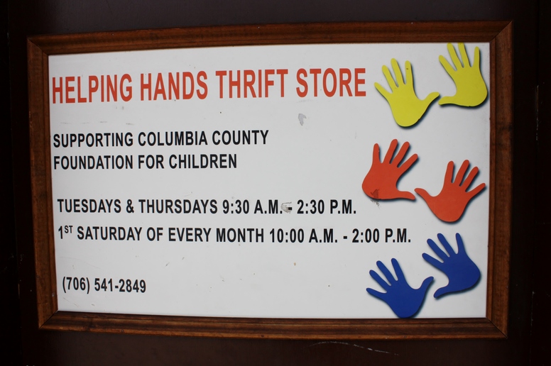 Helping Hands Thrift Store Sign.JPG